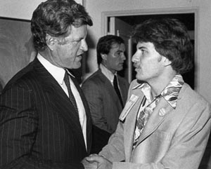 Kenneth Burt with Edward Kennedy