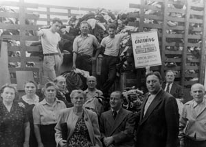 JLC volunteers in Boyle Height collect winter cloths for Jews in Eastern Europe